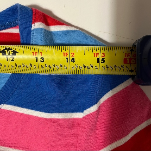 Tommy Hilfiger Red Blue Short Sleeve Fitted Tee Classic Nautical - Picture 5 of 7